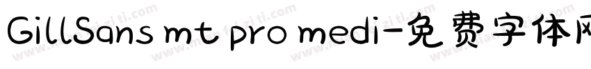 GillSans mt pro medi字体转换